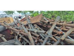 2x 6m Side Tipper Bins of Scaffolding 