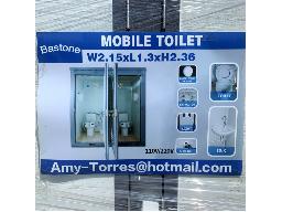 Bastone 2 Private Toilet Stalls Portable Restroom