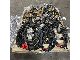  Lot of large caliber electrical extension cords, lights, etc.