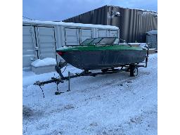 Crestliner 18' boat inboard with trailer