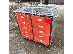Workshop workbench on wheels 10 drawers, NEVER USED