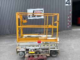  Battery-powered scissor lift for parts.