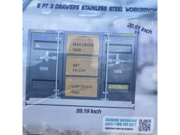 Steelman 5' Garage Cabinet Workbench (3 Drawers) NEVER USED
