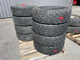 Lots of various size tires.