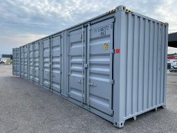 40ftHC container with 4 side doors, one trip