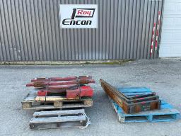  Rotator and 3X forks for forklift