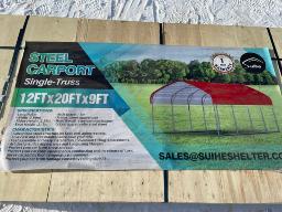 Golden Mount Classic Steel Carport, NEVER USED