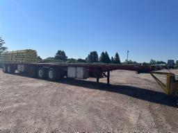SAGUENAY: Flat bed B-Train Manac steel 2005 26+32