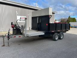SAGUENAY: Double Wheel Trailer Artisanal Dumper