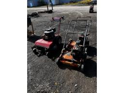 LEVIS: 1x TROY-BILT 32'' mower and 2x dethatchers