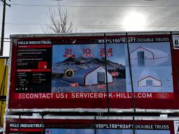 LEVIS: 2025 HIlls Industrial 50 ft x 150 ft x 26 ft Storage Building UNUSED