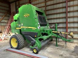 Presse Balle Ronde JD 854 Corde et filet 