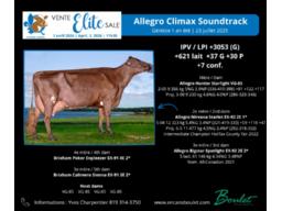 Lot # 10, Allegro Climax Soundtrack, le transport de cette g&eacute;nisse sera pay&eacute; par le vendeur jusqu'&agrave; Montmangy Qu&eacute;bec