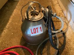 1 chaudière de trayeuse DeLaval avec griffe Mini Orbit