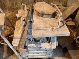 3 portes de silo, rouleau de plastique pour chute de silo, rouleau PVC pour mangeoire &agrave; vache