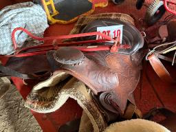 Selle pour cheval avec support