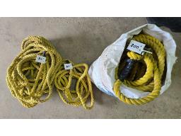 3 cables jaunes de 24', 84' et 200'